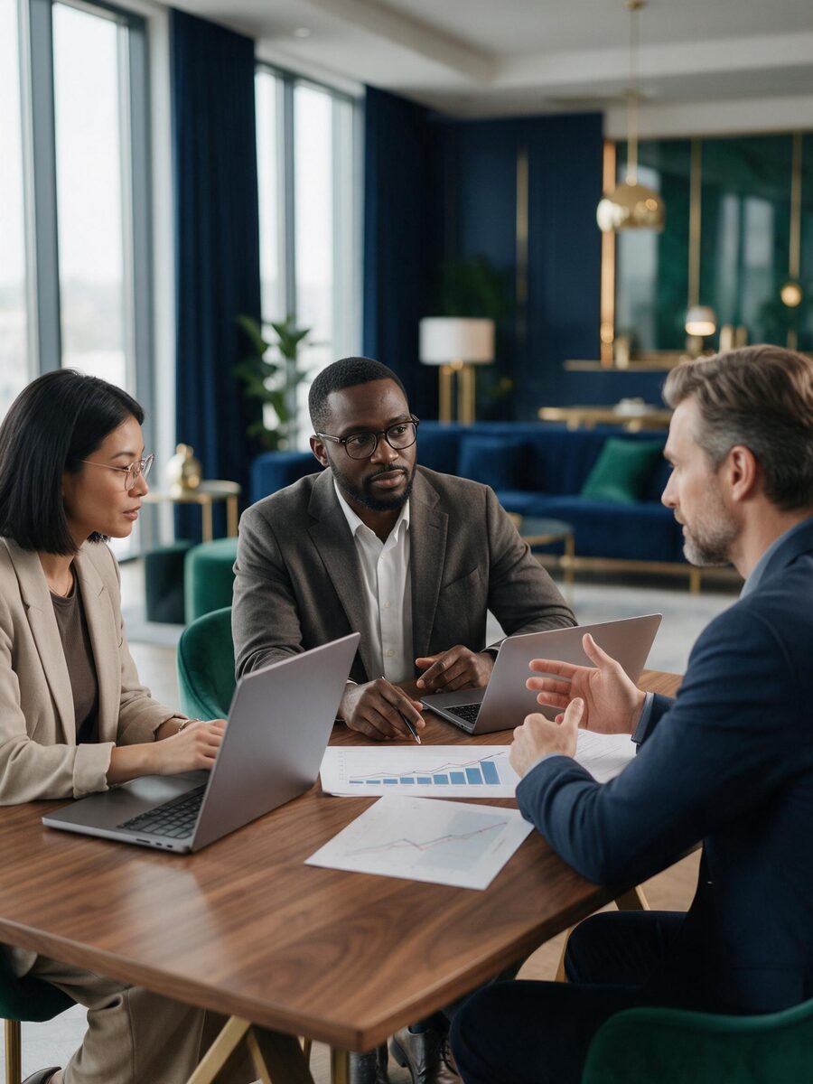 AI SEO Growth Agency strategy session around a boardroom table